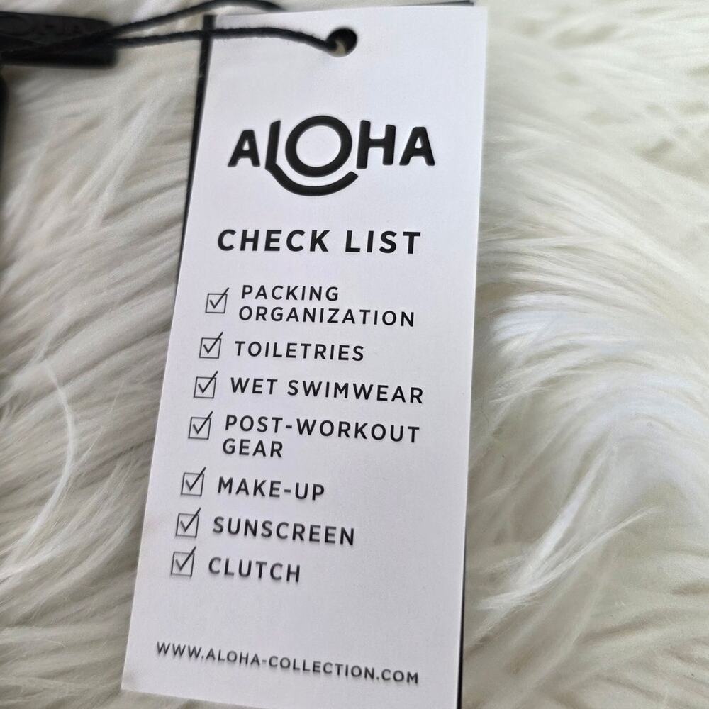 ALOHA Collection Small Pouch | Lightweight, Packable, Splash-Proof Makeup Pouch - Picture 4 of 5